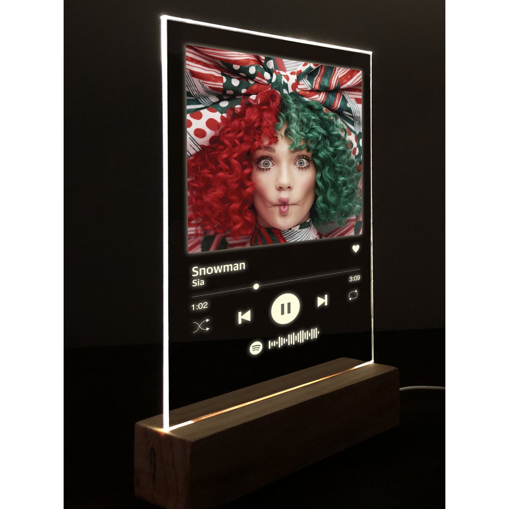 

Acrylic Lamp Spotify Sia Snowman