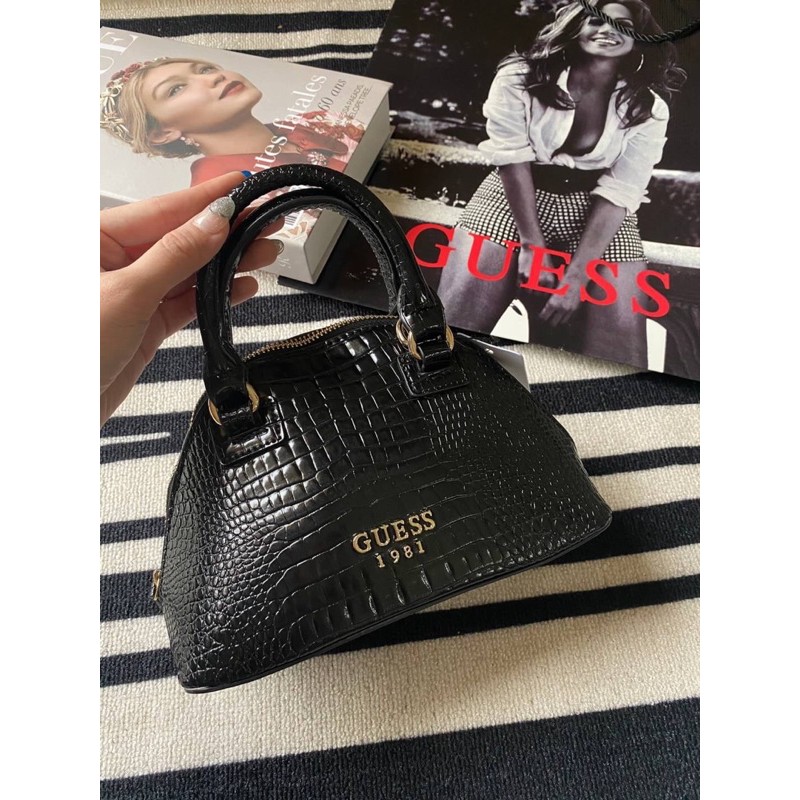 [ORIGINAL QUALITY] TAS GUESS ALMA MINI CROCO