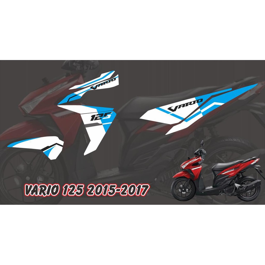 Stiker motor vario 2015-2017 125 cut malay