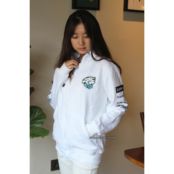 Jaket Gamers Evos white