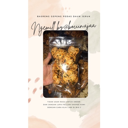 

Basreng gepeng pedas daun jeruk