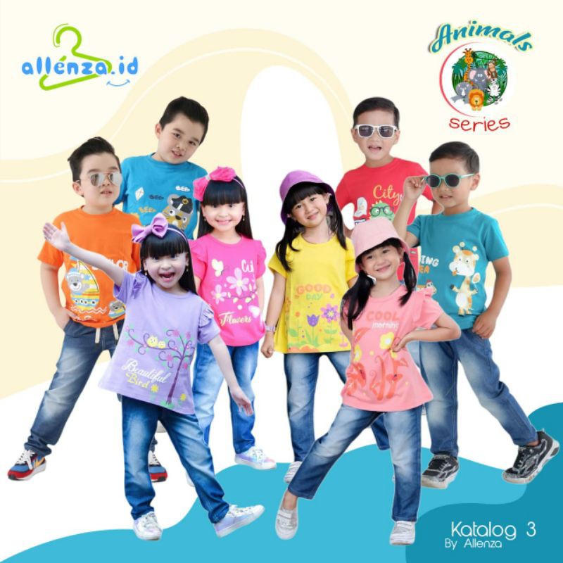 4-12TAHUN SETELAN ANAK JEANS CEWEK COWOK FLOWER DAN ANIMAL BY ALLENZA.ID/HONEST KIDS/DENOORA/THALITA