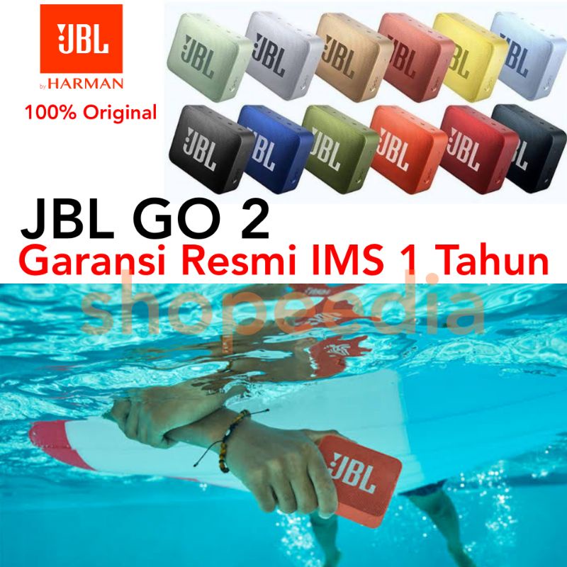 JBL GO 2 ORIGINAL BLUETOOTH SPEAKER SPIKER SPEKER SALON GARANSI RESMI