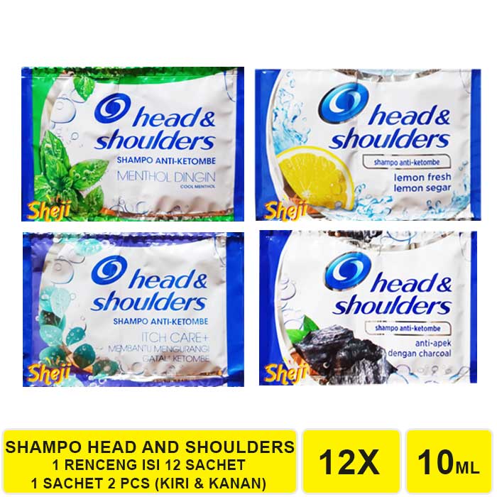 HEAD AND SHOULDERS SHAMPO 1 RENCENG ISI 12 SACHET