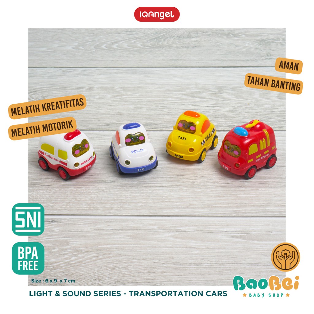 IQ Angel Transportation Car Toys Mainan Motorik Anak  