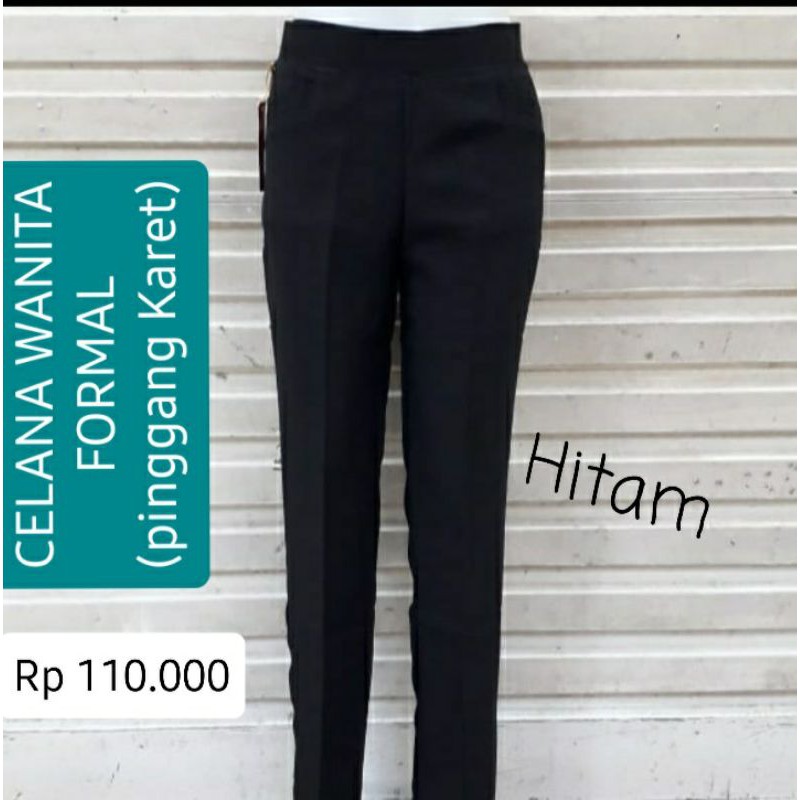 CELANA BAHAN / FORMAL WANITA ( pinggang karet)