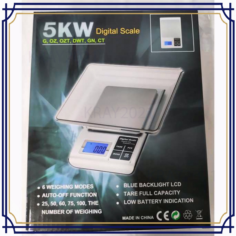 1.8 Inch LED Digital Electronic Jewelry Scale 3000g x 0.1g