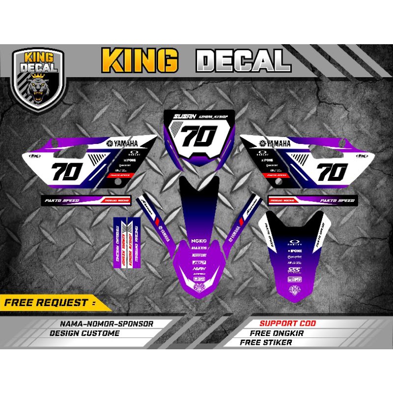 DECAL YZ 85 NEW BEBEK STANDAR DECAL YZ 85 FULL BODY