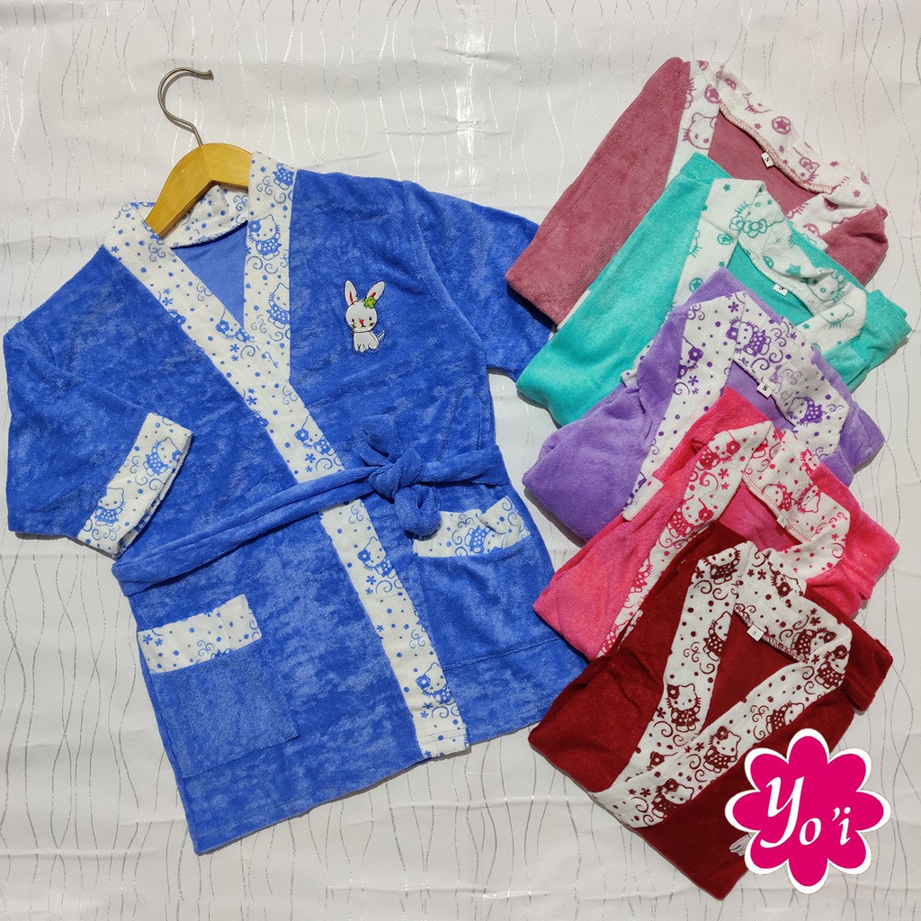 Yo'i Baju Mandi / Handuk Kimono Anak ukuran S | Shopee ...