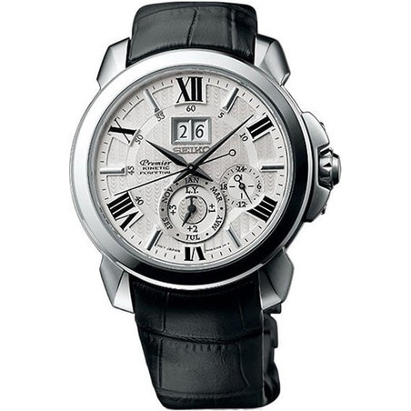 Seiko Premier SNP143P1 SNP143 Kinetic Perpetual Sapphire ORIGINAL