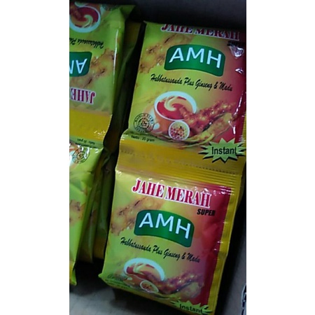 Instan Jahe Merah AMH Original Amanah Super (+ Habbatussauda, ginseng dan Madu) JOGJA