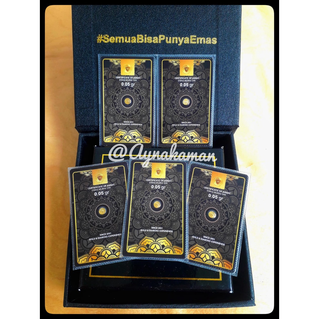 MiniGold Emas 0.05 Gram 24 Karat