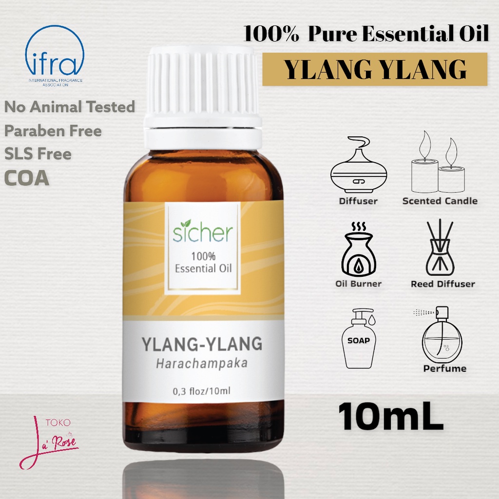 Ylang Ylang Aromatherapy Sicher Essential Oil Pewangi Ruangan Aromaterapi Diffuser Humidifier 10ml