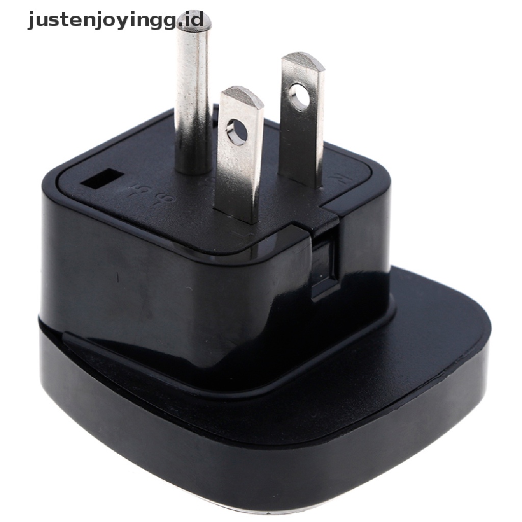 // justenjoyingg.id // Universal EU UK AU to US USA Canada AC travel power plug adapter converter ~