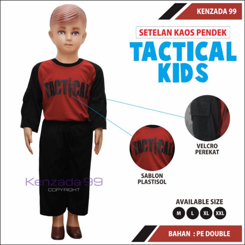 [✅COD] KAOS ANAK TACTICAL SETELAN KAOS ANAK PENDEK