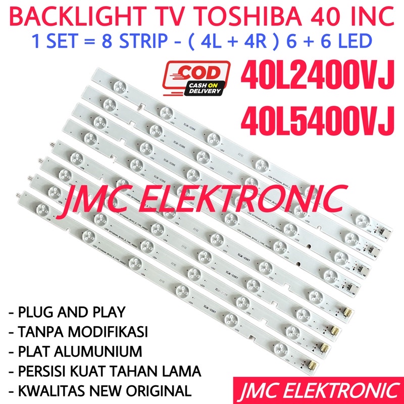 BACKLIGHT TV LED TOSHIBA 40 INC 40L2400VJ 40L5400VJ 40L2400 40L5400