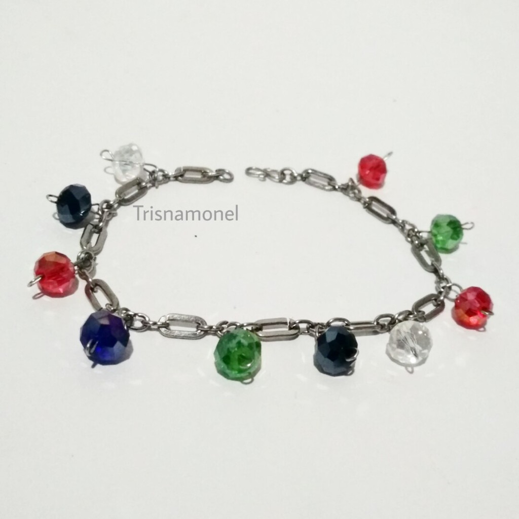 GELANG MONEL ORIGINAL KOMBINASI KRISTAL