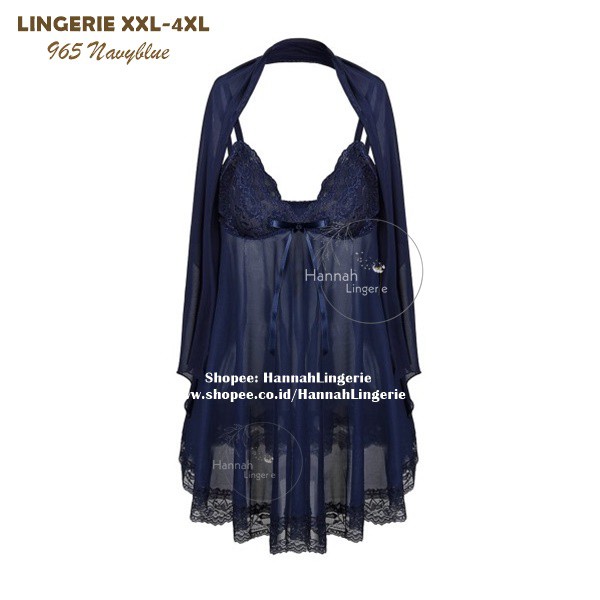 6XL-XL Lingerie JUMBO BIGSIZE 6XL 5XL 4XL 3XL XXL XL Baju Tidur Seksi Lingerie Wanita Marun Biru Kado Pernikahan Isi Seserahan Pengantin 965