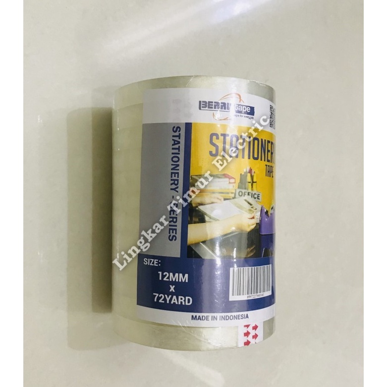 

Stationery Tape Berry 0.5 inch / isolasi 12mm x 72 yard