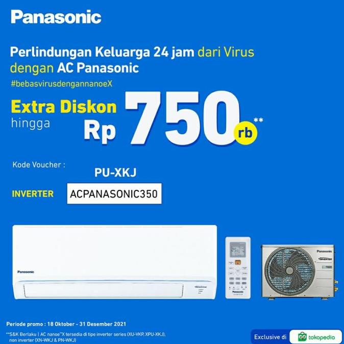 AC Panasonic Inverter R32 3/4 PK CS-PU7XKJ / PU7XKJ