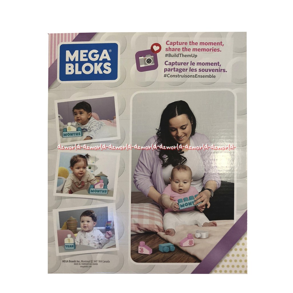 Fisher Price Mega Block 3 Month Mainan Blok Untuk Bayi Pink