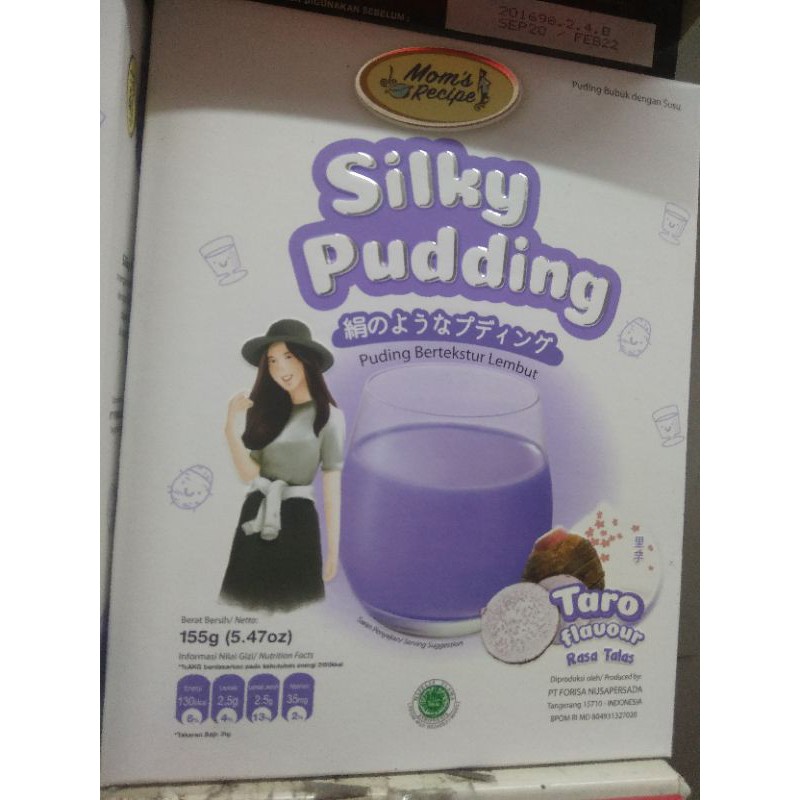 

Mom's Recipe Silky Puding rasa Taro dan rasa Avocado 155 gr