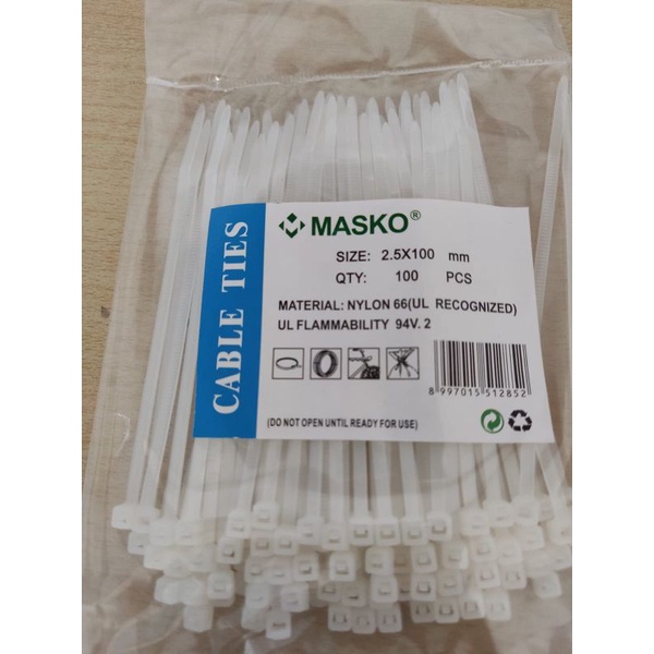 

cable ties masko ukuran 2,5 x 100 mm isi 100 pcs