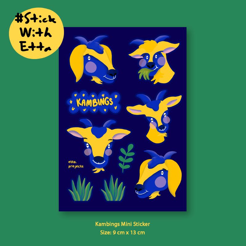 

#StickWithEtta | KAMBINGS MINI STICKER | Sticker Vinyl