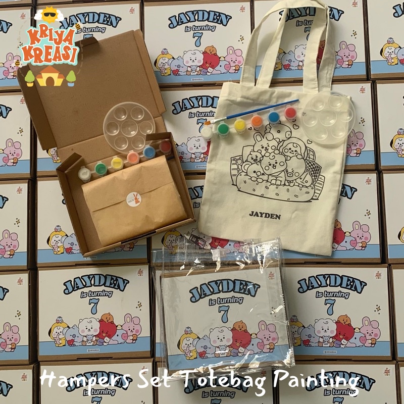 Melukis dan Mewarna Totebag| Kreasi DIY Painting Kit