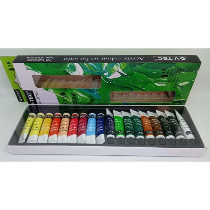

RB CAT AKRILIK / V-TEC ACRYLIC COLOURS 6 ML / V-Tec CAT AKRILIK 18 WARNA