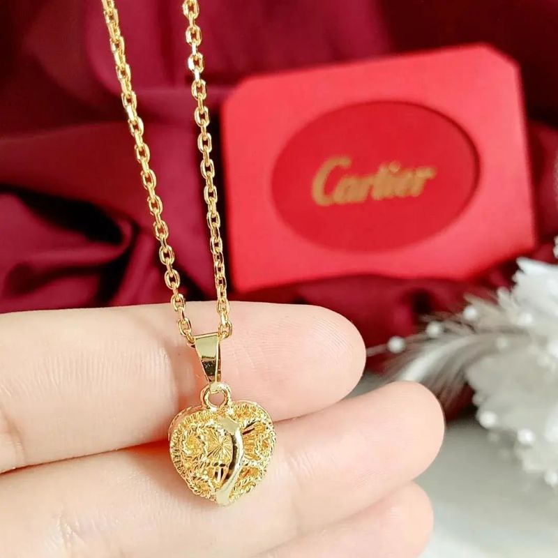 Kalung lapis emas 24karat persis emas asli