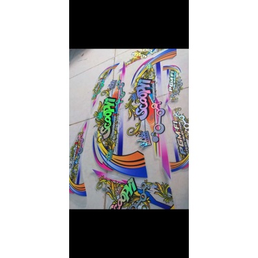 Striping Scoopy Fi 2014 2015 Transparan Hologram terlaris