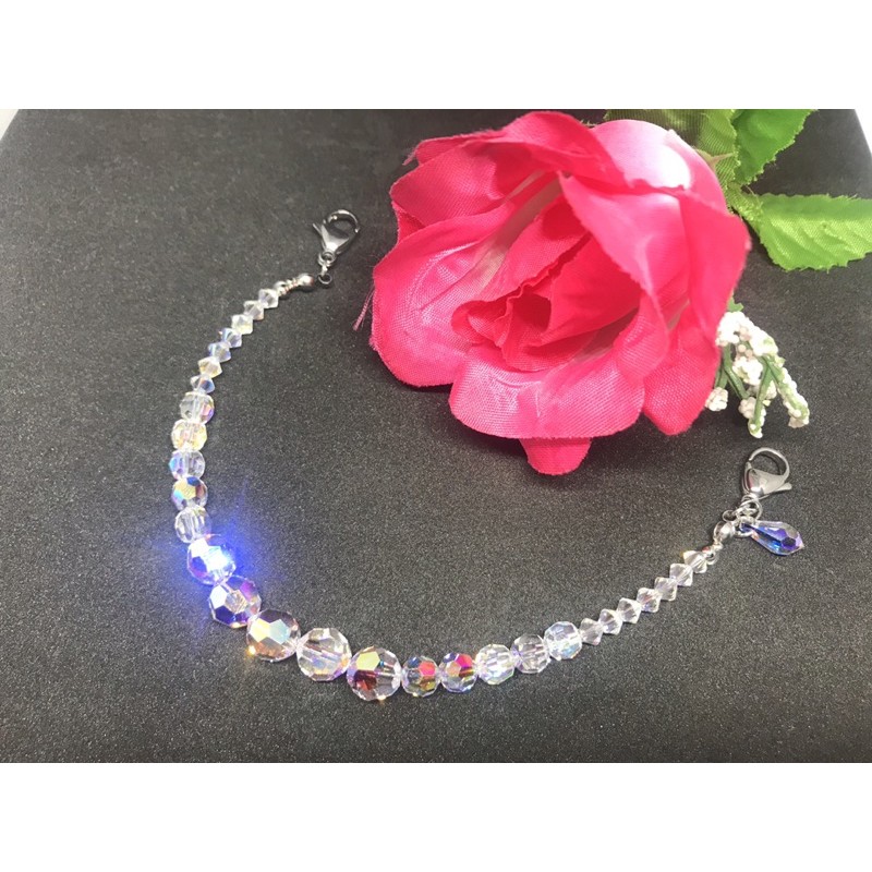 Pengait Konektor Tali Strap Masker Kristal Swarovski Masker Hijab/ Non