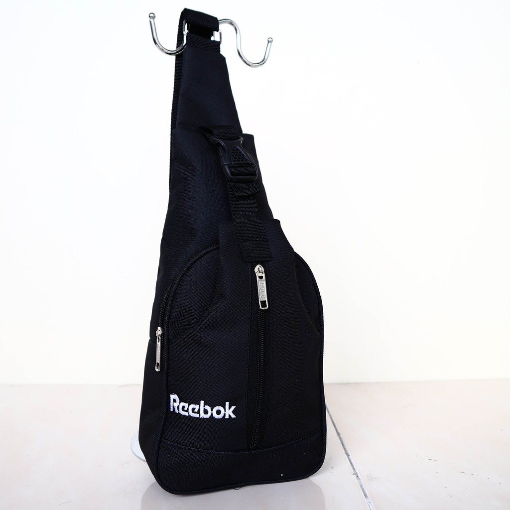 Tas Selempang Slempang Slingbag Rebook Hitam Bagus Keren Casual Elegan