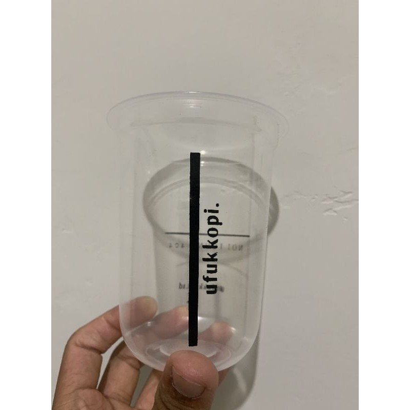 Sablon Gelas Plastik/Cup 16 oz OVAL Merek STARINDO MURAH BAGUS TEBAL 100pcs,500 pcs,1000pcs,2000pcs