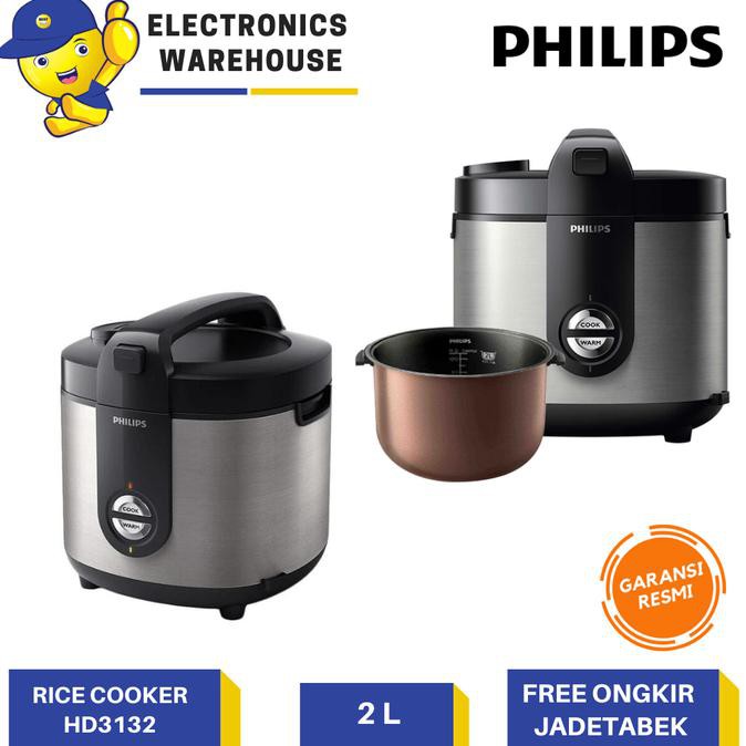 (READY COD) Philips Rice Cooker HD 3132 / Magicom Philips HD3132 HD3133 HD3134 - Abu-abu CUCI GUDANG