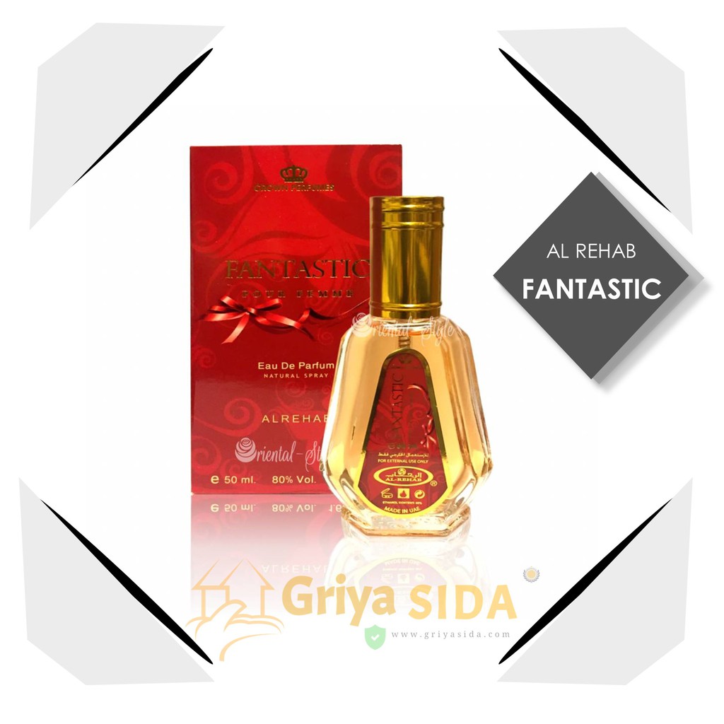 Parfum al rehab fantastic 50ml original minyak wangi alrehab spray aroma fantastic PROMO!