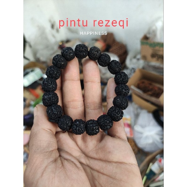 jenitri rudraksha hitam gelang aksesoris