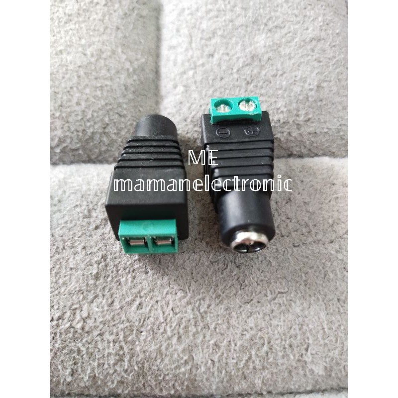 Soket Female DC Power Adaptor Plug 2.1 x 5.5mm Socket Soket Terminal