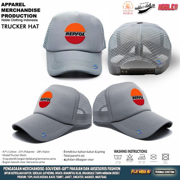 TOPI JARING TRUCKER  MOTOR    MOTOR HONDA REPSOL   04 -