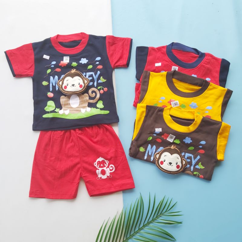 Setelan Baju Bayi Laki Laki 0-6Bulan / Set Baju Bayi Laki Laki Karakter