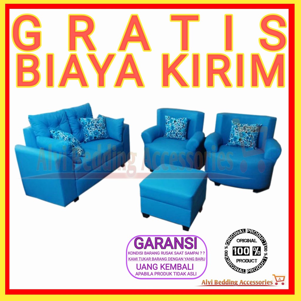 Sofa L Sila Sudut + Meja Minimalis Bangku Sofabed Kursi Ruang Tamu Sofa bed Ruang Tengah Termurah