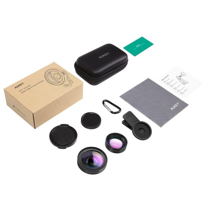 AUKEY PL-WD06 Ora Camera Lens 0.45x 120 Degree Wide Angle N 15x Macro
