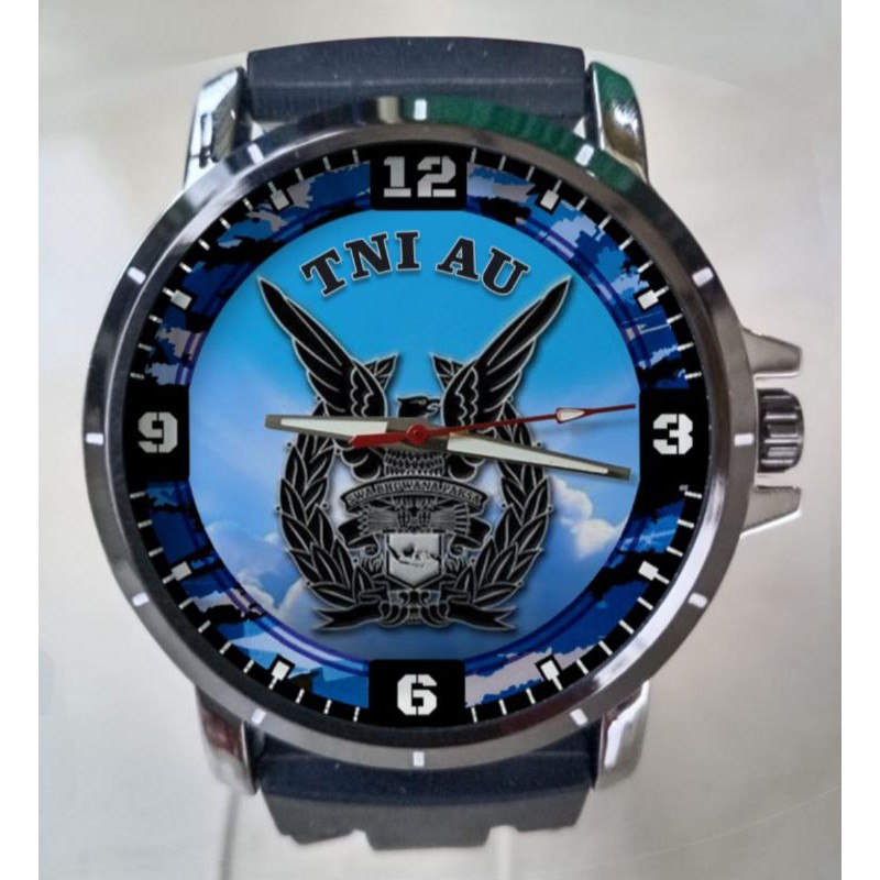 jam tangan logo TNI AU