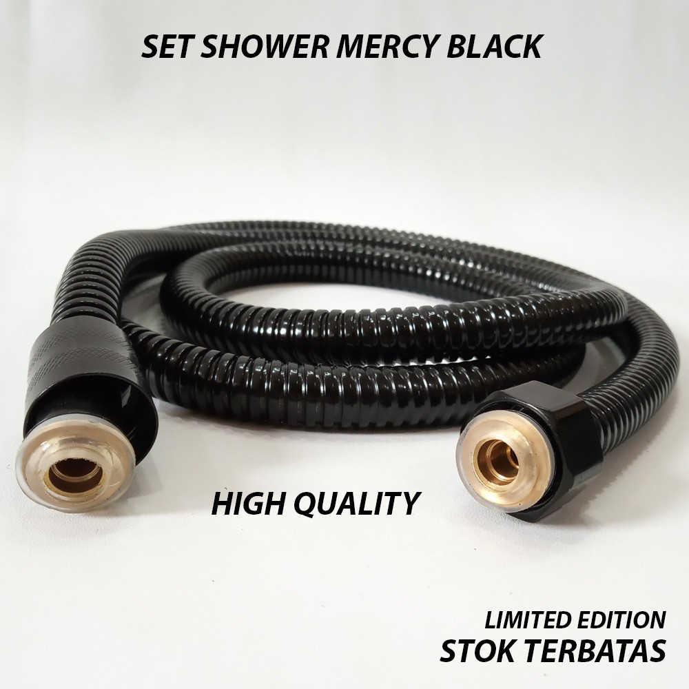 Paket Kran Bathtub Panas Dingin stainless 304 HITAM High Quality