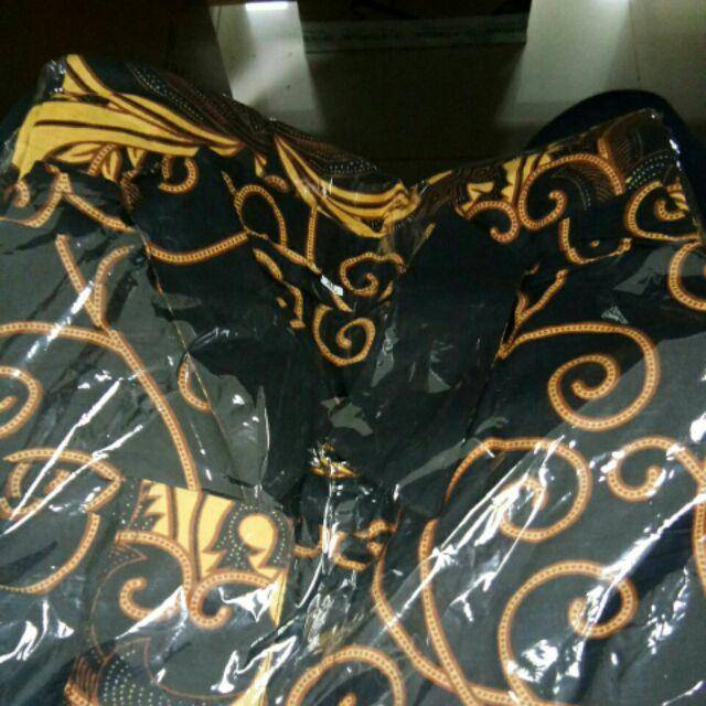 Kemeja Batik Panjang Bakung Risna Batik Hrb026 Kenongo Kemeja Hem Pendek Padi Pekalongan M L Xl