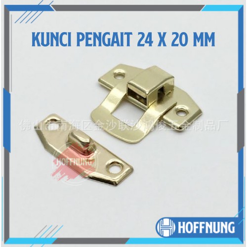 Kunci Pengait Box 24 x 20 mm Gembok Pengait Kotak Perhiasan