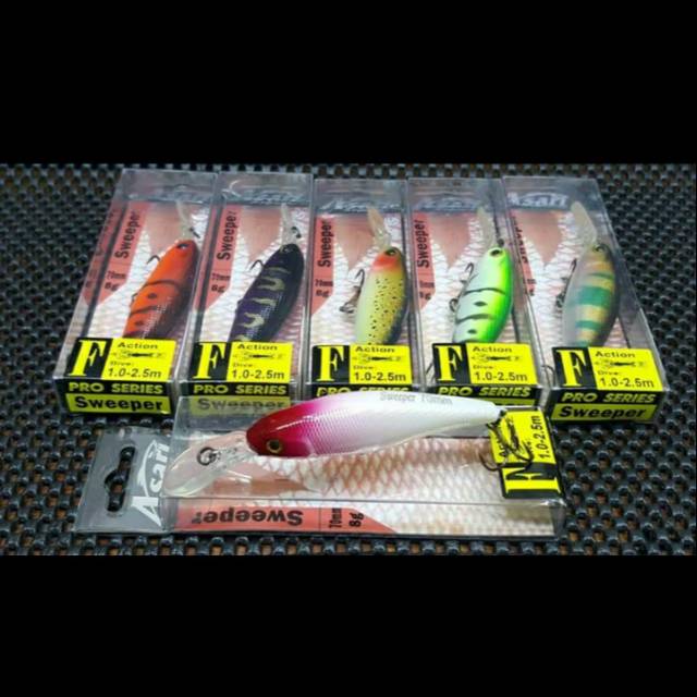 Lure ASARI PRO SERIES &quot;SWEEPER&quot; (7cm / 8gr / Depth 1-2,5m) FLOATING