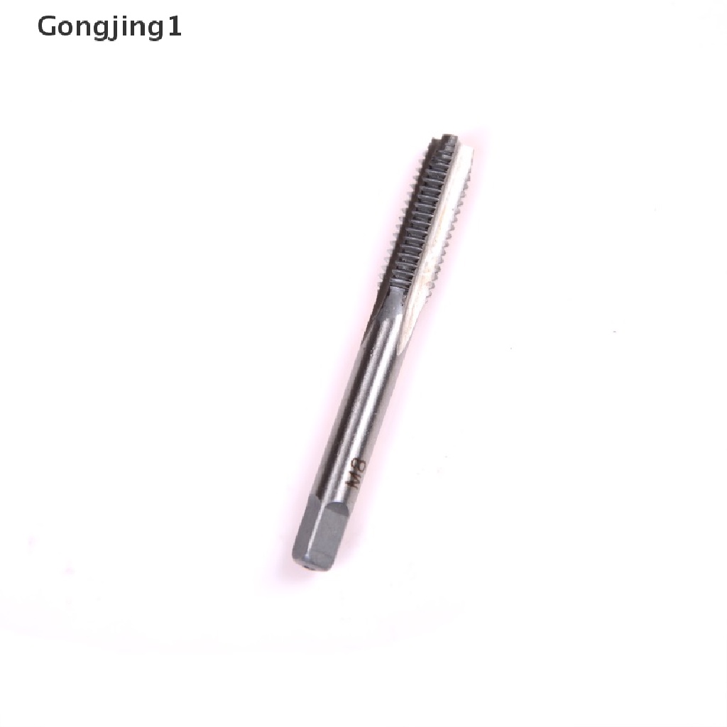 Gongjing1 5pcs / Set Alat Tapping Tangan Flute Lurus M3 M4 M5 M6 M8 3mm