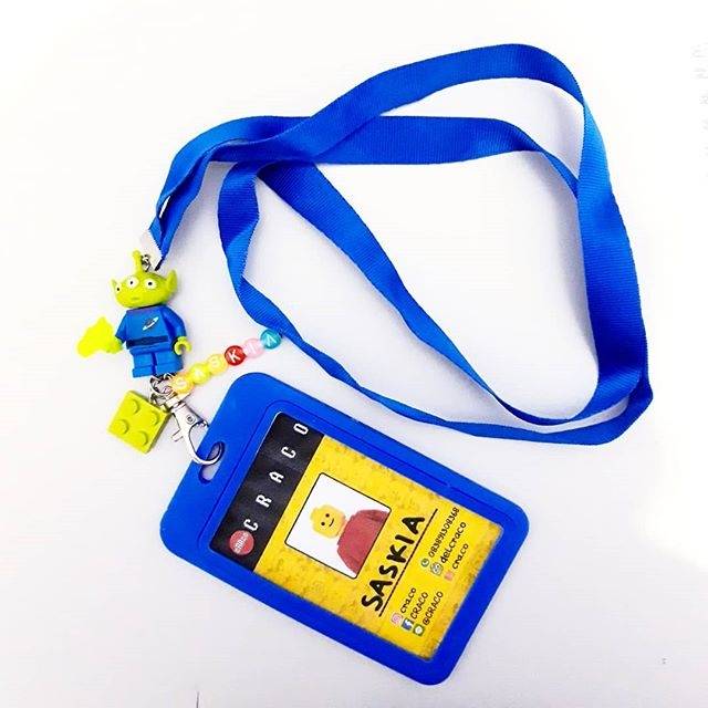 

Lanyard id card name tag lego alien toy story little green man
